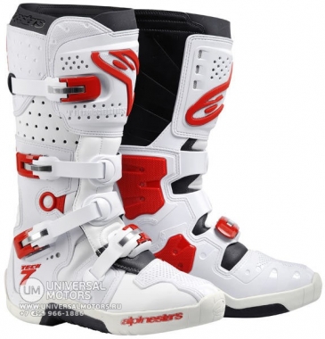 Ботинки Кроссовые Alpinestars Tech 7 Boot White/Red