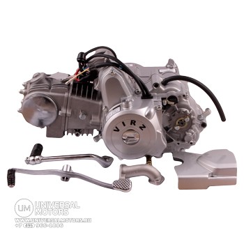 Двигатель в сборе 4Т 125см3 153FMI (п/авт.) (с верх. э/стартером); ACTIV, EX110, IROKEZ
