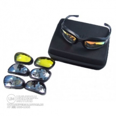 Очки OKEY BKT-6050 СПОРТ (в наборе +диоптр.оправа,линзы (4 цвета), чехол, коробочка