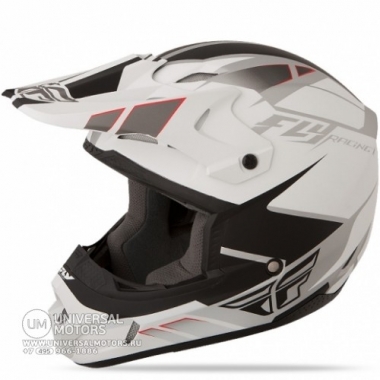 Шлем (кроссовый )Fly Racing KINETIC IMPULSE белый/черный матовый (2015)