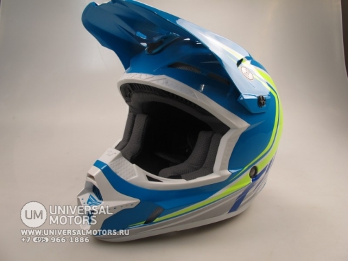 Шлем (кроссовый) Fly Racing KINETIC FULLSPEED синий/Hi-Vis/желтый глянцевый (2016)