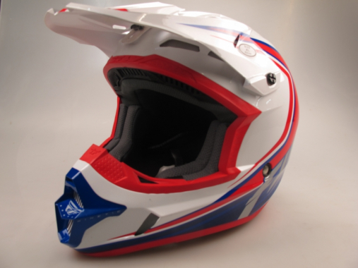 Шлем (кроссовый) Fly Racing KINETIC FULLSPEED белый/красный/синий глянцевый (2016)