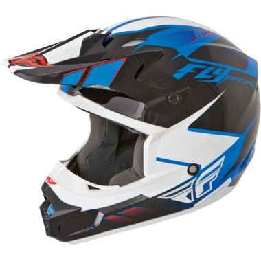 Шлем (кроссовый) Fly Racing KINETIC IMPULSE синий/черный белый глянцевый (2015)