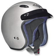 Шлем VEGA (открытый с козырьком) NT-200 (X) Solid серебристый глянцевый