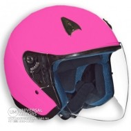 Шлем VEGA (открытый со стеклом) NT 200 Solid розовый глянцевый