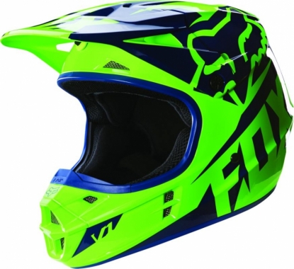 Шлем Fox V1 Race Helmet Flow Green (MX16)