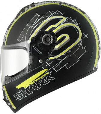 Шлем SHARK S600 Pinlock Swag Mat Черный Желтый