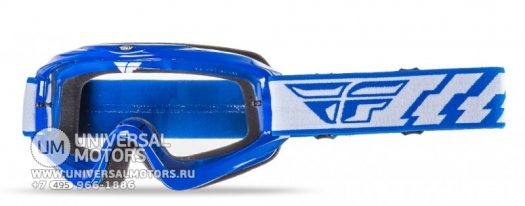 Очки для мотокросса FLY RACING FOCUS (2016) синие, прозрачные