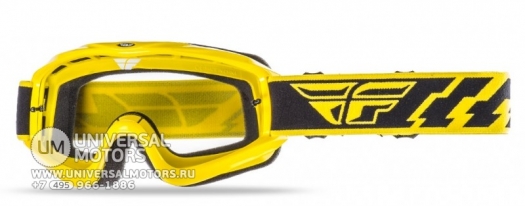 Очки для мотокросса FLY RACING FOCUS (2016) желтые, прозрачные