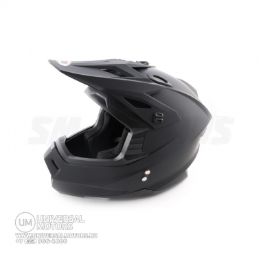 Шлем (кроссовый) Ataki MX801 Solid чёрный матовый