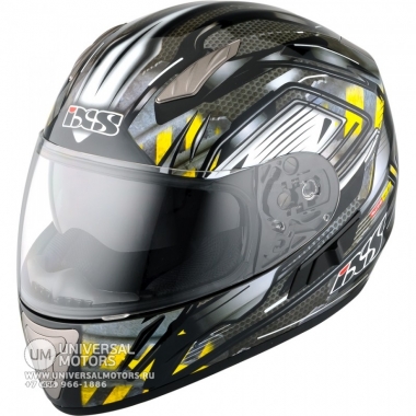 Шлем IXS интеграл HX 1000 METAL HEAD серо-черно-желтый