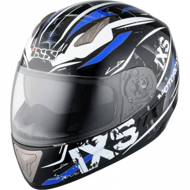 Шлем IXS интеграл HX 1000 STRIKE черно-бело-синий