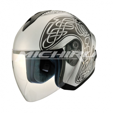 Шлем (открытый) MO 120 Twisteter Silver MICHIRU