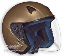 Шлем VEGA (открытый со стеклом) NT 200 Solid золотистый глянцевый