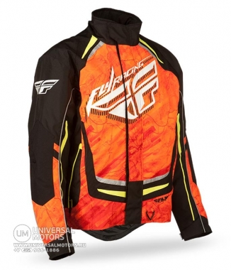 Куртка зимняя ATV/снегоход FLY RACING SNX PRO оранжевая/черная (2015)
