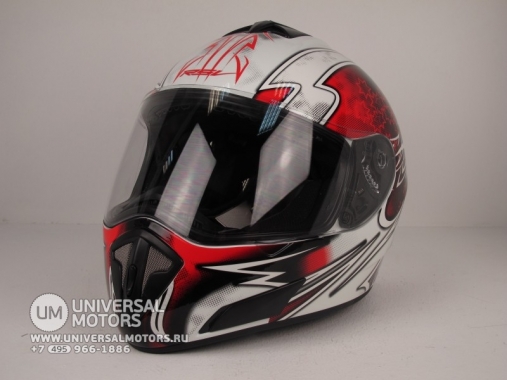 Шлем RSV Racer Dust бело-красный (Dust Red)
